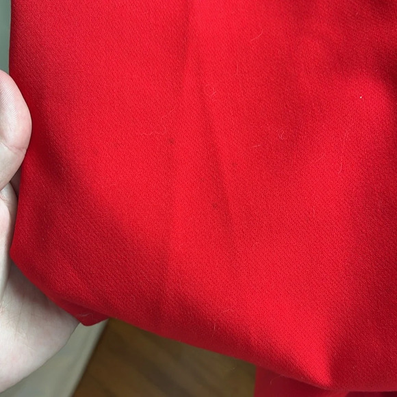 Zara Red Pleated Business Casual Blogger Trouser Pants - Picture 10 of 11